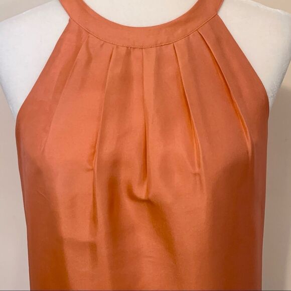 JCrew Silk Coral Swoop Back Dress 2 - Picture 4 of 5
